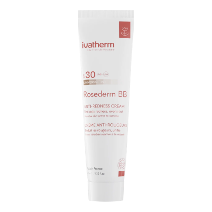 Crema pentru piele cuperozica cu roseata, Rosederm BB Cream SPF30, 40 ml, Ivatherm