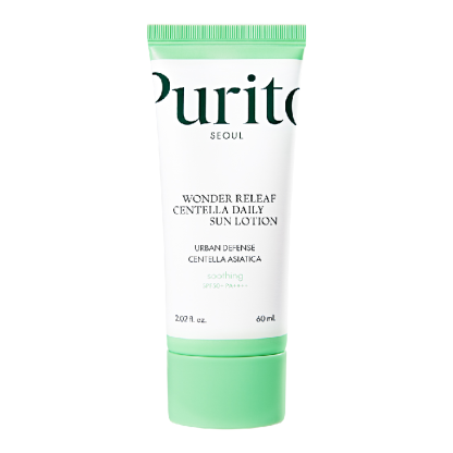 Crema de fata Wonder Releaf Centella Daily Sun Lotion SPF 50+ PA++++, 60 ml, Purito