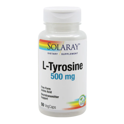 L-Tyrosine 500mg Solaray, 50 capsule, Secom