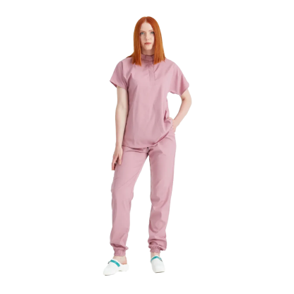 Costum medical unisex, roz pudra, model Activity, marime XL