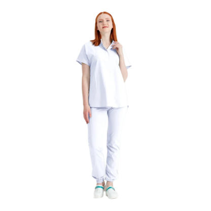 Costum medical unisex, alb, model Activity, marime S