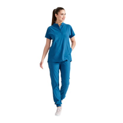 Costum medical unisex, petrol blue, model Activity, marime L