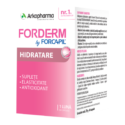 Forderm hidratant by Forcapil, 60 capsule, Arkopharma