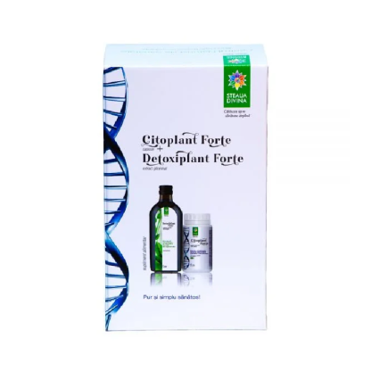 Citoplant forte, 270 capsule + Detoxifiant Forte, 500 ml, Steaua Divina