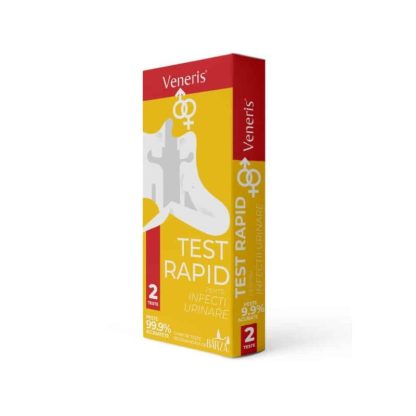 Test rapid de infectii urinare unisex, 2 teste, Veneris