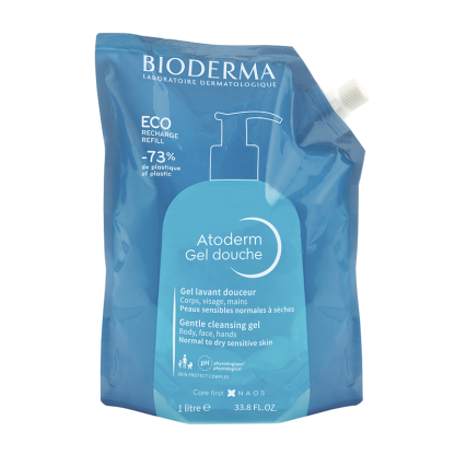 Rezerva Eco Gel de dus Atoderm, 1L, Bioderma