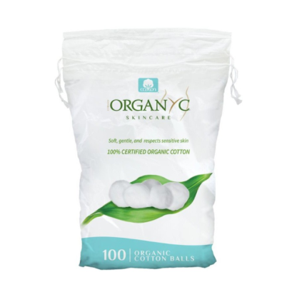 Bile de vata din bumbac organic, 100 bucati, Organyc