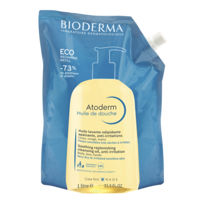 Rezerva Eco Ulei de dus Atoderm, 1L, Bioderma