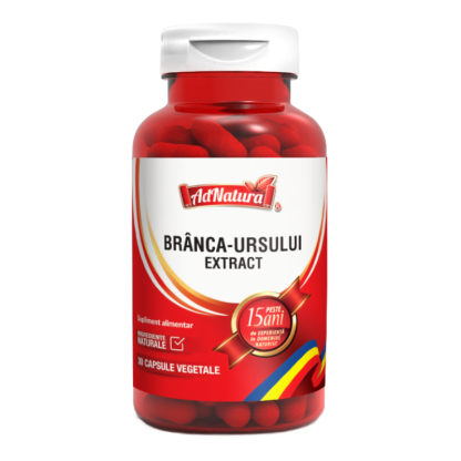 Branca Ursului extract, 30 capsule, AdNatura