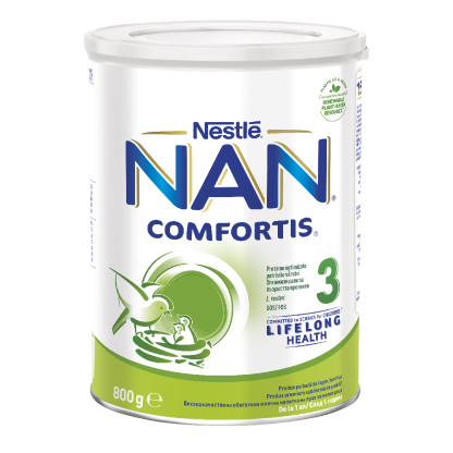 Formula de lapte de continuare Nan 3 Comfortis, 1-2 ani, 800 g, Nestle