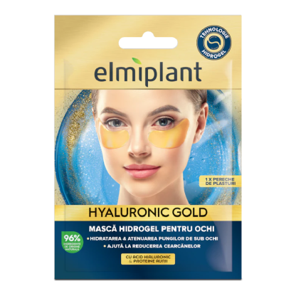 Masca hidrogel pentru ochi Hyaluronic Gold, Elmiplant