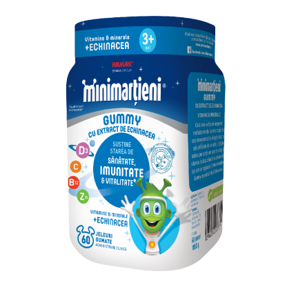 Minimartieni jeleuri cu Echinacea, +3 ani, 60 jeleuri, Walmark Stada