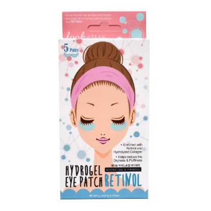 Plasturi de hidrogel pentru hidratare cu retinol, 5 perechi, Look At Me