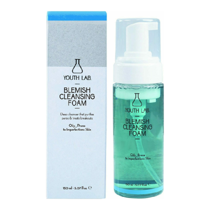 Spuma de curatare pentru ten gras predispus la acnee, 150 ml, Youth Lab