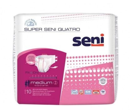 Super Seni Quatro Large 10 Scutece adulti cu sistem inchis