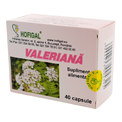 Valeriana, 40 capsule, Hofigal