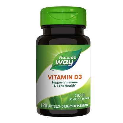 Vitamina D3 2000 UI Nature's Way, 120 capsule, Secom