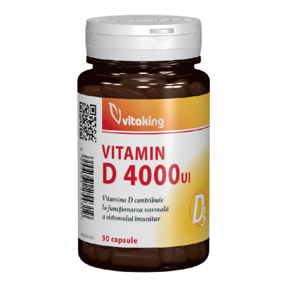 Vitamina D3, 4000UI, 90 capsule, Vitaking