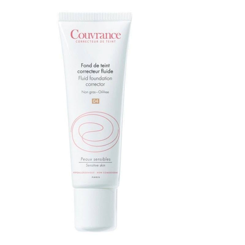 Fond de ten fluid corector cu SPF 20 Couvrance, Miel 4.0, 30 ml, Avene