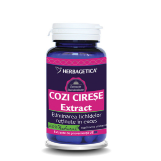 Extract de Cozi de cirese, 30 capsule, Herbagetica