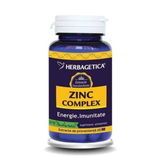 Zinc complex, 120 capsule, Herbagetica