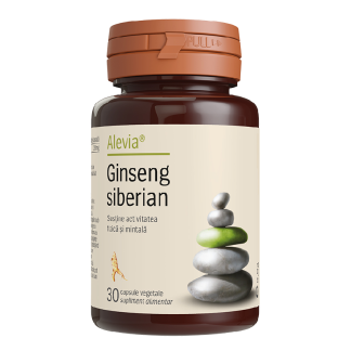 Ginseng Siberian, 30 capsule vegetale, Alevia