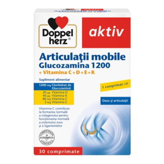 Articulatii mobile Glucozamina 1200, 30 comprimate, Doppelherz
