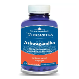 Ashwagandha, 120 capsule, Herbagetica