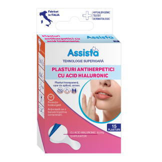 Plasturi antiherpetici, 15 bucati, Assista
