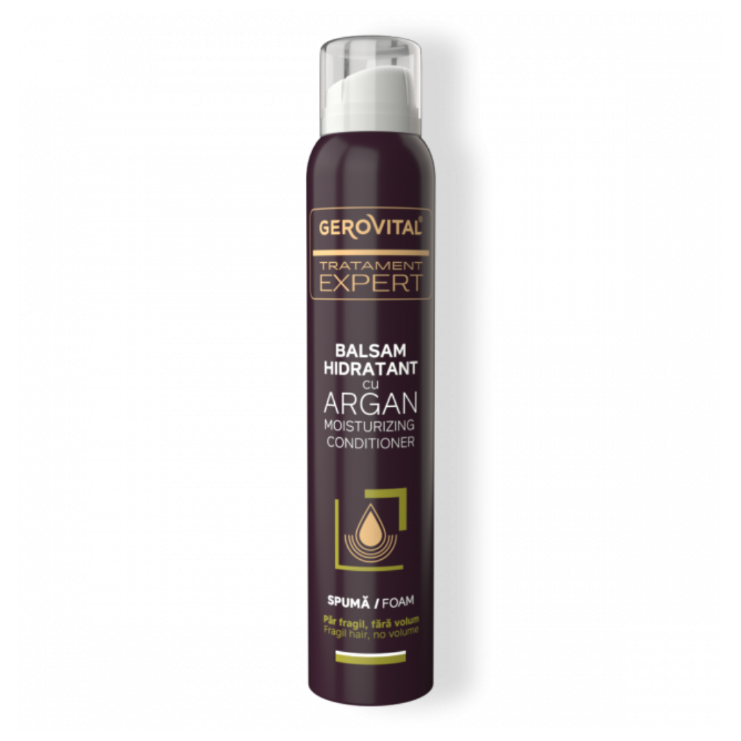Balsam-spuma hidratant cu argan, 200ml, Gerovital
