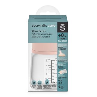 Biberon cu debit variabil Zero Zero, 180 ml, Suavinex