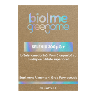 Seleniu (l-selenometionina) 200μg+, 30 capsule, Biome