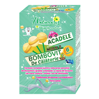 Acadele Bombovit de Calatorie, 6g, 6 acadele, Naturalis