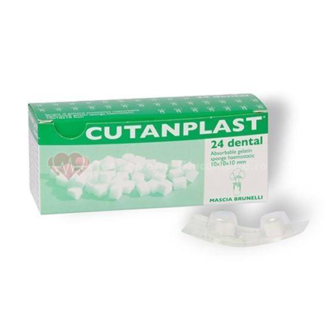 Burete hemostatic 10x10x10mm, 24 bucati, Cutanplast
