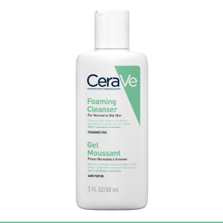 Gel de curatare Spumant piele normal-grasa, travel size, 88 ml, CeraVe