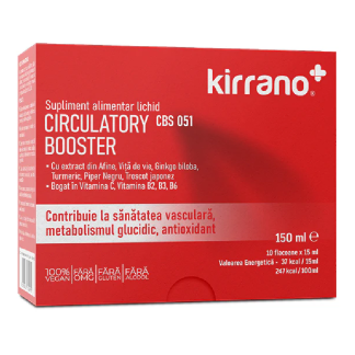 Circulatory Booster CBS051 10 flacoane*15 ml, Kirrano