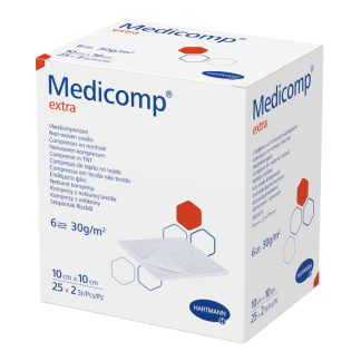Comprese sterile Medicomp Extra, 10*10 cm, 25 bucati, HartMann