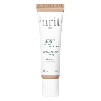 Crema BB multifunctionala cu SPF 30 PA+++, 21 Light Beige, Wonder Releaf Centella, 30 ml, Purito