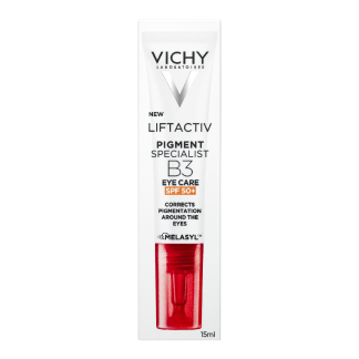 Crema cu efect antirid pentru conturul ochilor SPF50, Liftactiv B3, 15 ml, Vichy