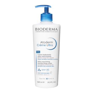 Crema hidratanta parfumata pentru fata si corp Atoderm Ultra, 500 ml, Bioderma