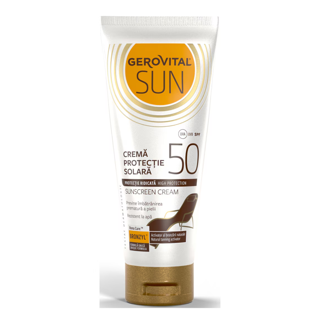 Crema protectie solara SPF 50 Sun, 100 ml, Gerovital