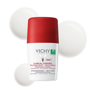 Deodorant roll-on antiperspirant clinical control 96H, 50 ml, Vichy