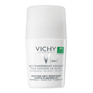 Deodorant roll-on antiperspirant fara parfum 48h, 50 ml, Vichy