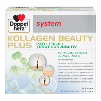 Kollagen System Beauty Plus, 30 flacoane, Doppelherz