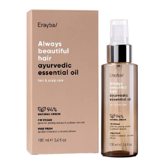 Ulei elixir pentru par uscat si deteriorat ABH Ayurvedic Essential Oil, 100ml, Erayba