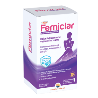 Gel vaginal Femiclar, 7 bucati*5ml, Sun Wave Pharma