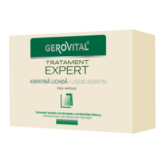 Keratina lichida Tratament Expert, 10 fiole*10 ml, Gerovital