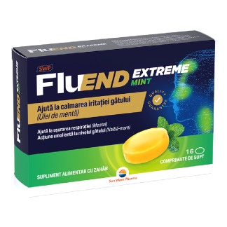 FluEnd Extreme Mint, 16 comprimate, Sun Wave Pharma