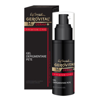 Gel depigmentare pete H3 Derma+ Premium Care, 30 ml, Gerovital