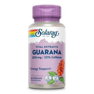 Guarana 200 mg Solaray, 60 capsule, Secom